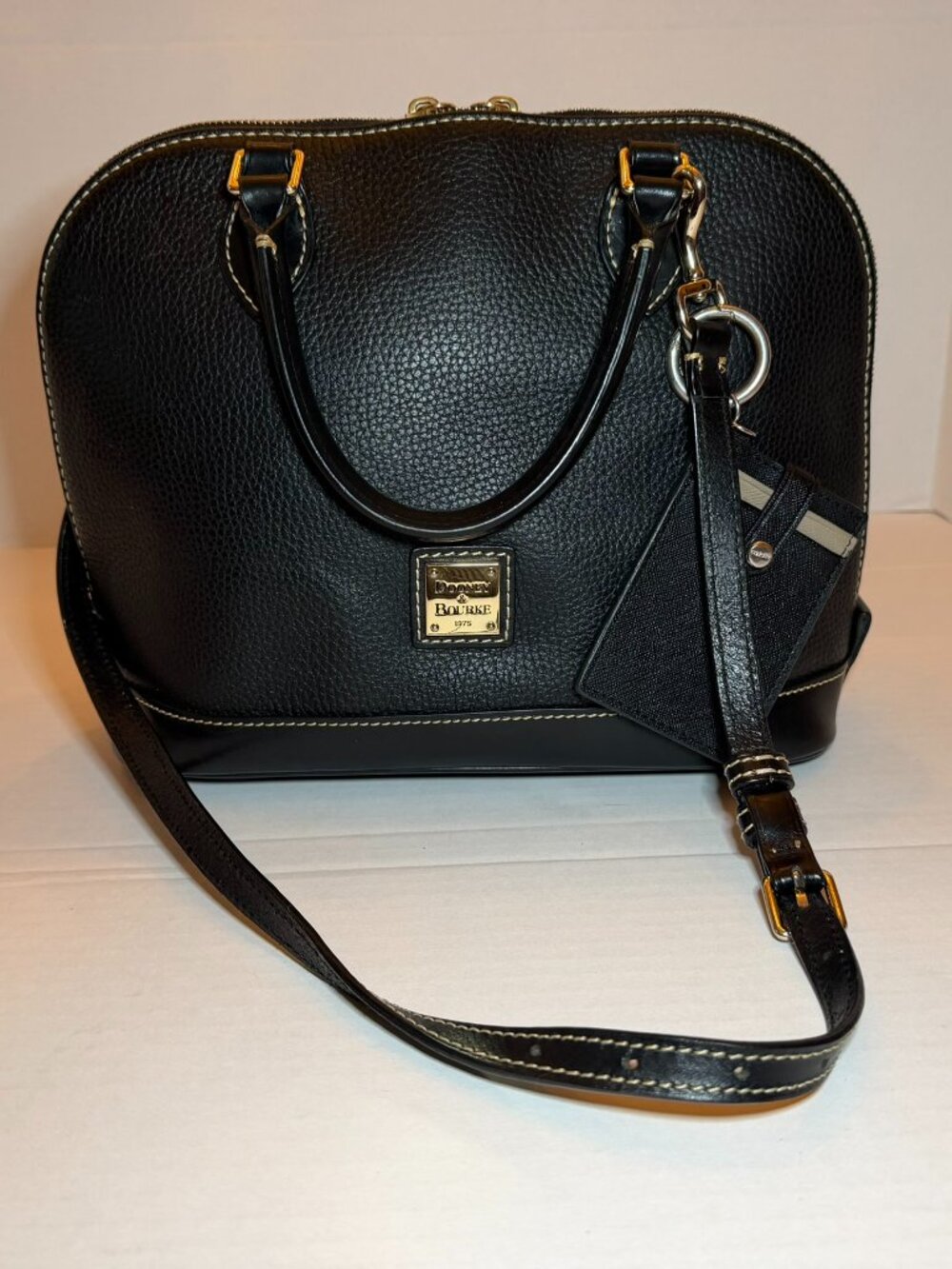 Dooney & Bourke Pebble Grain Zip Zip Satchel